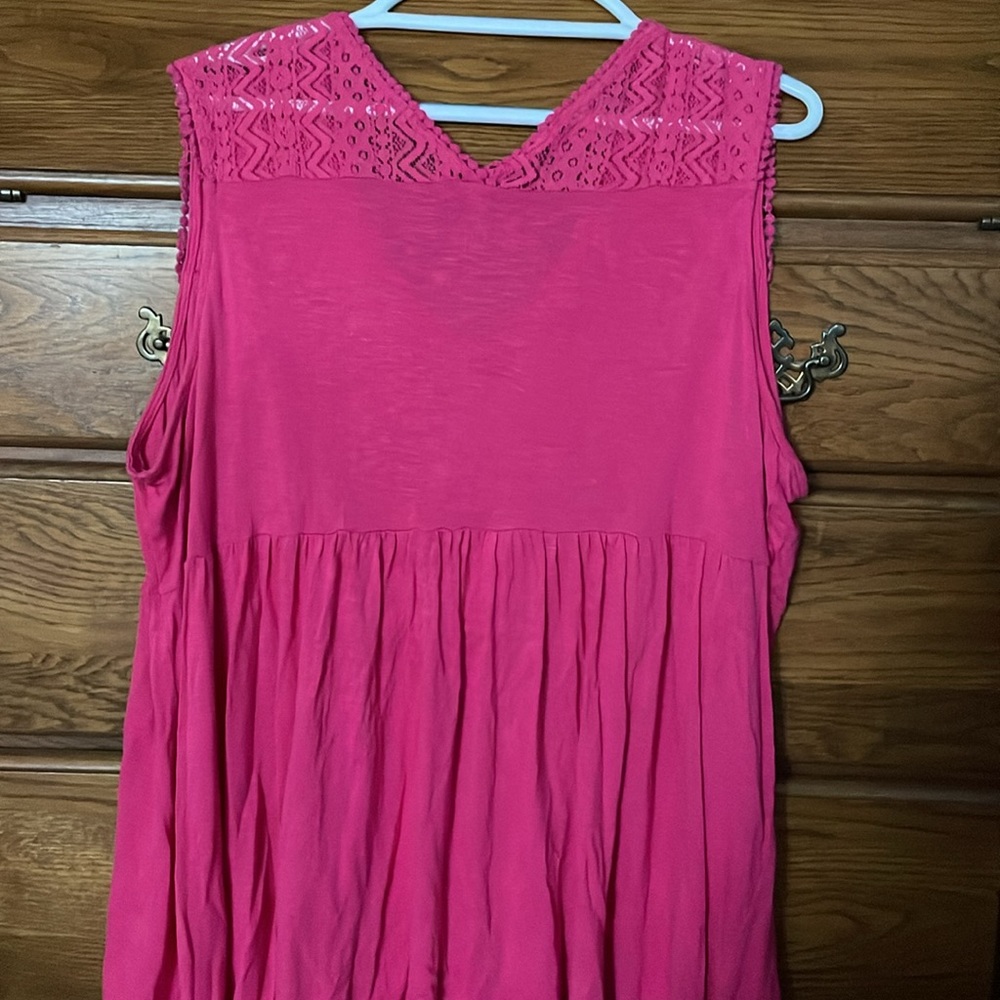 Terra & Sky Pink Sleeveless Top size 1X - Picture 4 of 4